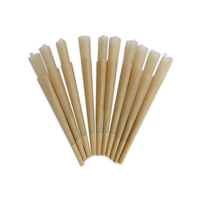Brązowy papier ryżowy Pre Roll Cone Powolne spalanie 84 mm 98 mm ROHS Approved